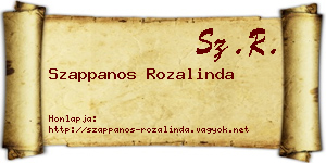 Szappanos Rozalinda névjegykártya